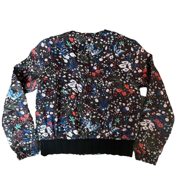 5/$25 Anthropology The Korner lightweight floral zip up jacket size small - Picture 6 of 9